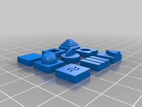 game gridboard pieces other board 3d print model - Mito3D