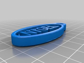 nigel llavero las monedas insignias personalizado 3d print model - Mito3D