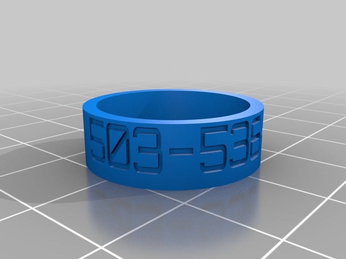 mi anillo personalizado anillos 3D print model - Mito3D