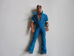 jumpsuit action man figure costume 3d print model - Mito3D
