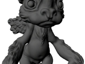 unhappy baby dragon creatures zbrush 3d print model - Mito3D