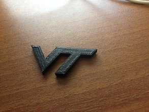 vt logo virginia tech signs logos hokies 3d print model - Mito3D