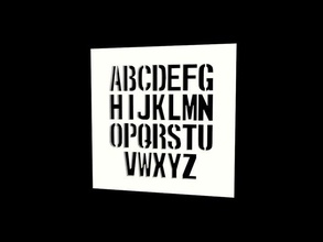 monospaced stencil font openscad other dxf 3d print model - Mito3D