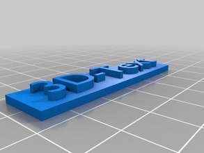 3d-texte signe de l'impression tests 3d print model - Mito3D