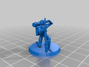 páramo hunters people 28mm apocalypse game gaming military minaiture rpg scifi soldier steampunk tweedpunk wargame 3d print model - Mito3D