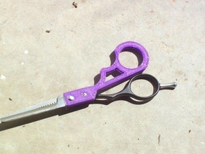 scissor handle other 3d household kitchen mendel model openscad part pla reprap scissors tool useful 3d print model - Mito3D