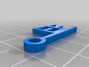 ef-chave chaveiros personalizado 3d print model - Mito3D