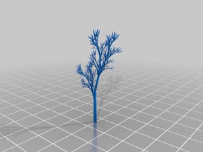 my customized completely random tree math art 3d print model - Mito3D
