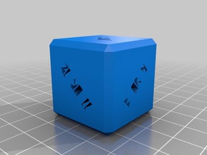 my customized dice text 2 3d print model - Mito3D