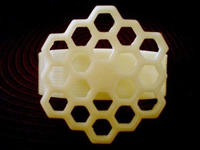 beehive bracelet other 3d honeycomb jewelry openscad ornament parametric supportless 3d print model - Mito3D
