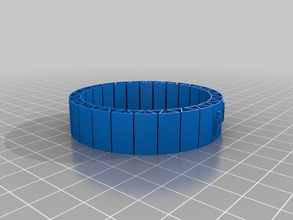 vidro 4 gabe pulseiras personalizado 3d print model - Mito3D
