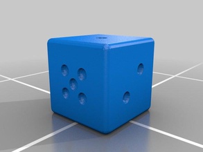 my customized rounded cube text pips dice 3d print model - Mito3D