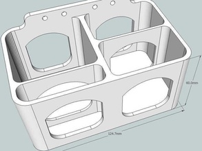 de pared simple bolsillo colgante plumas otras herramientas pequeñas organización sketchup 3d print model - Mito3D