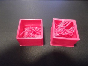spaghetti boîte 3d de l'impression les tests l'étalonnage l'échec 3d print model - Mito3D