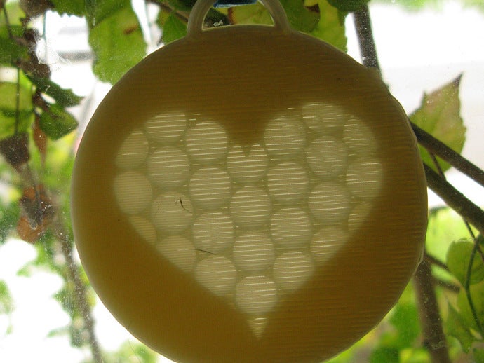 hidden heart pendant openscad 3D print model - Mito3D
