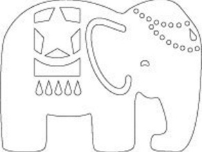 elefante de circo pingente outros 3d print model - Mito3D