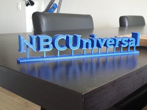 nbcuniversal logo signs logos 3d print model - Mito3D