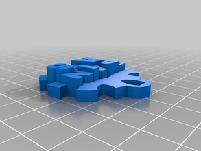 llavero spainlabs con las letras completas Modell Möbel 3d print model - Mito3D