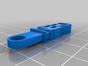 nerd customized message keychain organization 3d print model - Mito3D