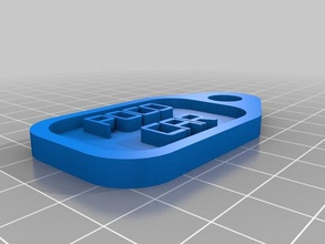 poco car tag household customized 3d print model - Mito3D