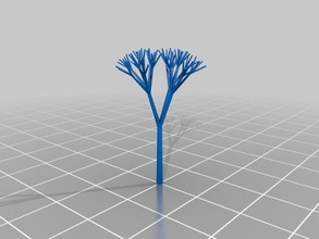meu personalizados recursiva de árvore algum grau aleatoriedade matemática arte 3d print model - Mito3D
