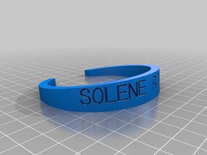 bracelet solène romain les bracelets personnalisé 3d print model - Mito3D