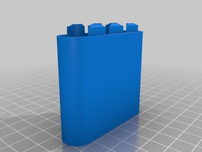 4 aa battery case bottom containers customized 3d print model - Mito3D