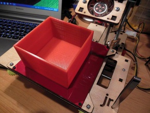 100mm tampa da caixa organização bin pb printrbot 3d print model - Mito3D