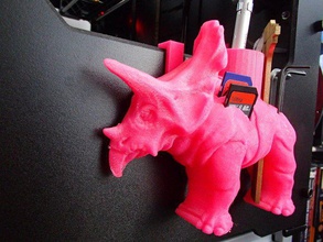 dinosaur tool holder hooks replicator replicator2 3d printer accessories 3d print model - Mito3D