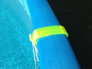swimming pool hand rail clips replacement parts modeled after existing one outdoor garden 3d print model - Mito3D
