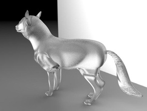 wolf animaux bureau de chien cheval jouet 3d print model - Mito3D