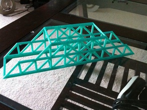 modified howe bridge engineering project stem making curriculum education design truss 3d print model - Mito3D