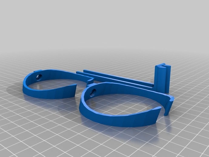 bottiglia di acqua gabbia solida sport all'aperto 3D print model - Mito3D