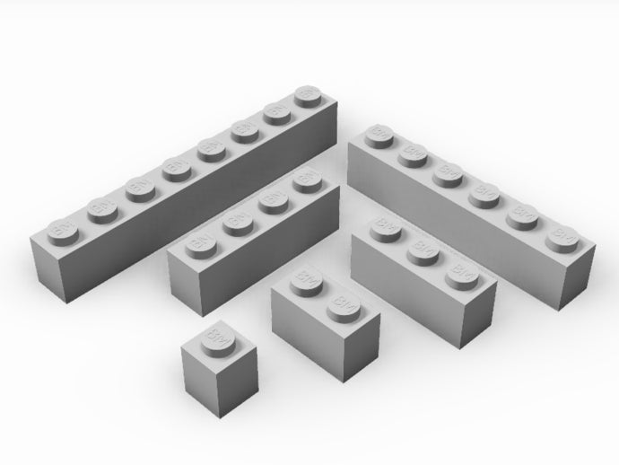 padrão de brinquedo tijolos 1x1 1x10 universal utb construção brinquedos 3D print model - Mito3D