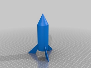 foguete outros 3d openscad reprap brinquedo 3d print model - Mito3D
