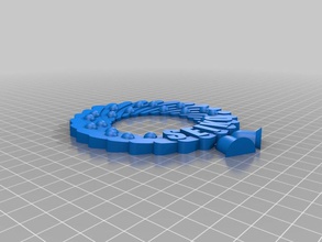 christmas wreath ornament add your name other solidworks 3d print model - Mito3D