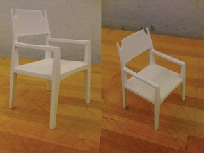 robo chair model furniture cnc plywood 3d print model - Mito3D