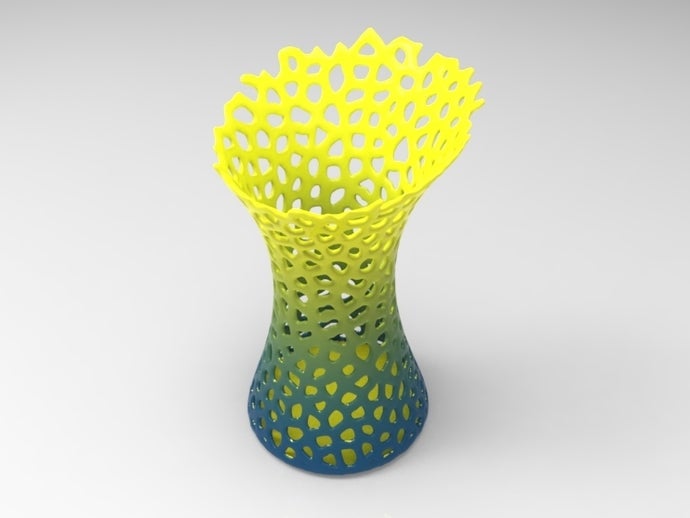 nonvase degradado de color matemáticas arte 3D print model - Mito3D