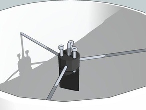 assieme spider telescopio newtoniano altri astronomia specchio secondaria bancomat printonian 3d print model - Mito3D