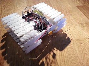 mini tanque la robótica avr microcontrolador pista 3d print model - Mito3D