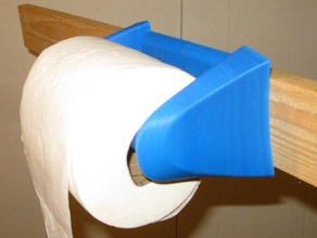 tp holder bathroom featured household toilet paper useful wall-mounted 3d print model - Mito3D