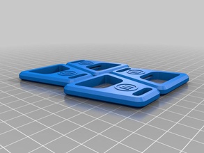 tapered pocket coin-op 4x print plate other 3d bottle model opener openscad supportless toy 3d print model - Mito3D