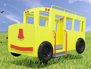 kiddy ride Spielsets Hinterhof bus - Ausrüstung Spaß Spielplatz 3d print model - Mito3D