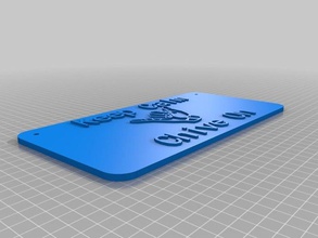 mantenha a calma cebolinha sinais logotipos personalizado 3d print model - Mito3D