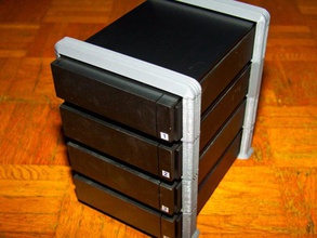 lacie rack computador barra suporte disco rígido hdd porsche design 3d print model - Mito3D