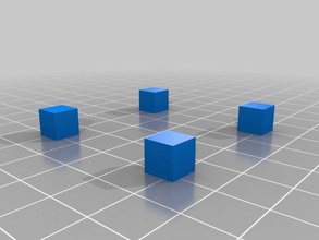 grille de test des cubes 3d l'impression tests 3d print model - Mito3D