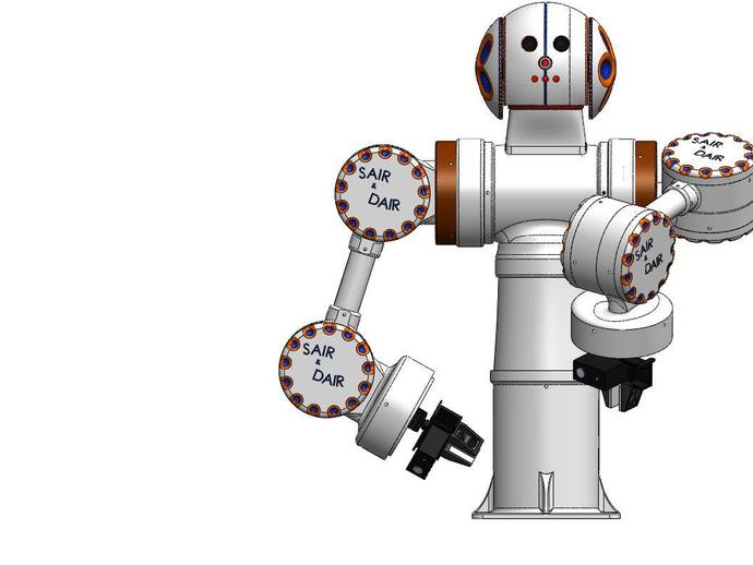 eve dair hobby çift kollu endüstriyel robot kiti 3d baskı 3D print model - Mito3D