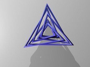 pendentif triangulaire accessoires blender triangle 3d print model - Mito3D