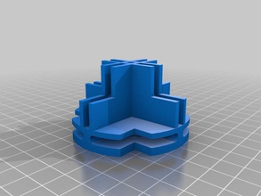 toothless grid square connector other openscad part upgrade 3d print model - Mito3D