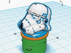 handlebar plug -- storm trooper sport outdoors 3d print model - Mito3D